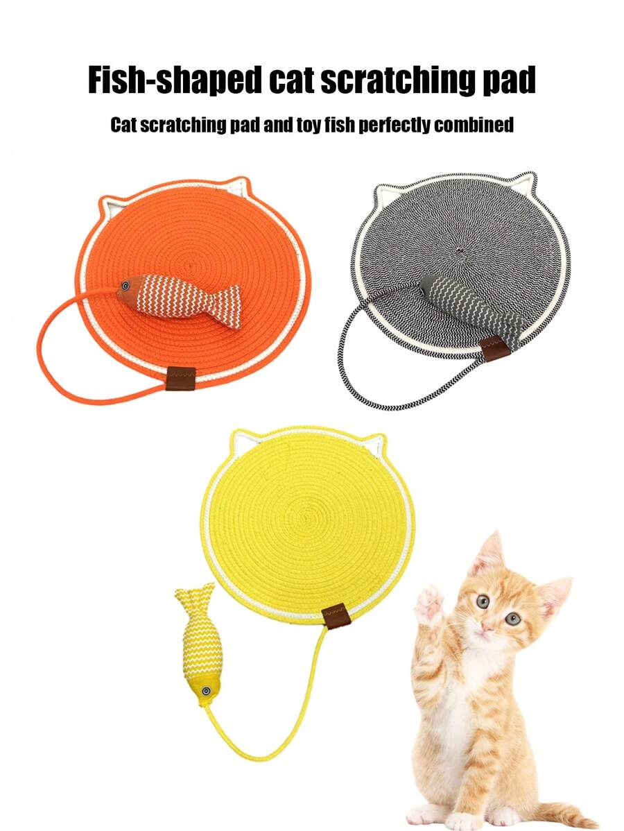 PETSIN 猫抓板、猫床、夏季降温垫、编织自娱玩具鱼、四季宠物垫、狗床、猫抓板、宠物用品