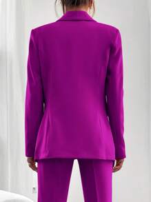 SHEIN Sjaalkraag Enkele knop Blazer & broek