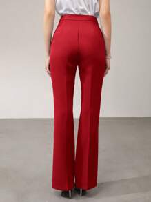 MOTF PREMIUM PRESS CREASE TAILORED SUIT PANTS - Red - View 3