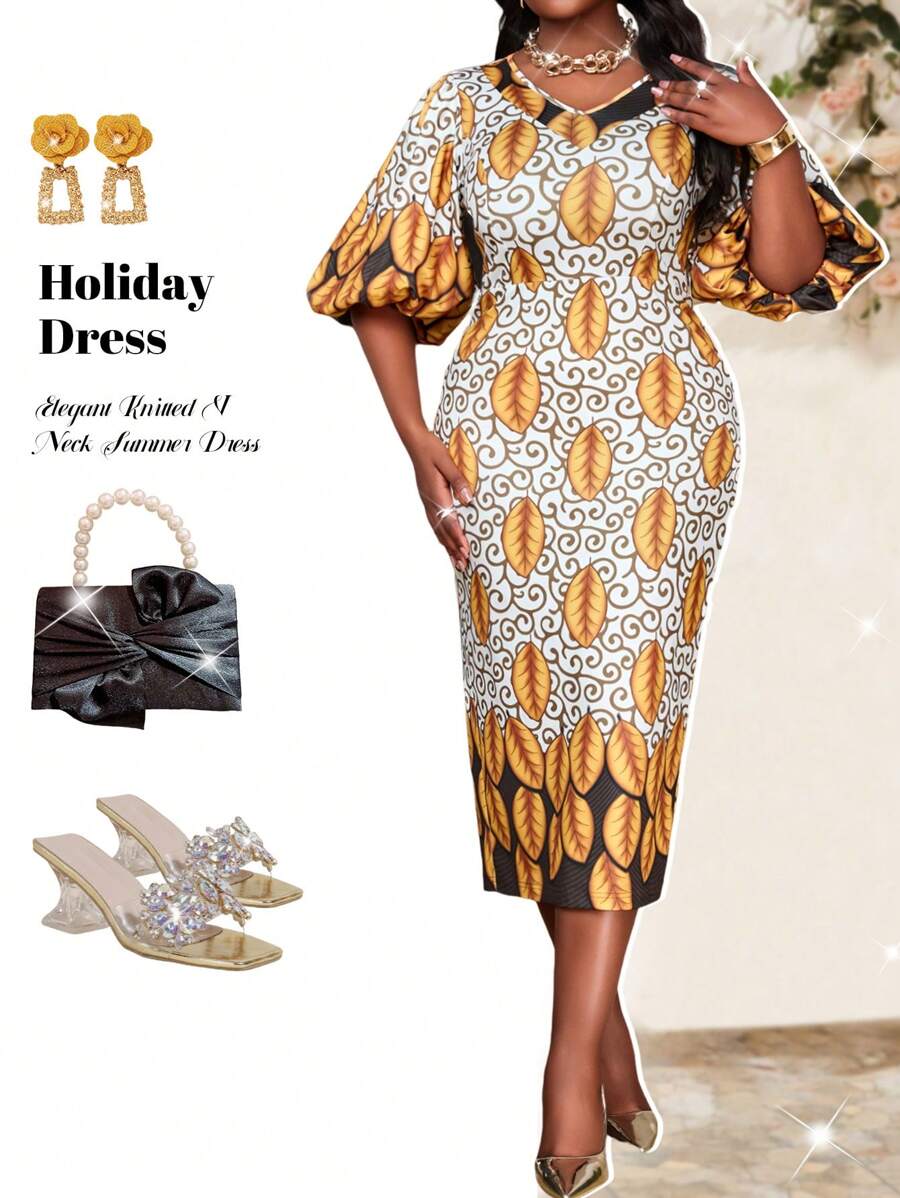 Fleurora 春夏 秋冬 优雅通勤 办公室 彩色针织 V 领 主教袖 紧身连衣裙 中长袖 大码连衣裙 优雅服装 优雅女装 女士夏季服装 女士度假服装 女士春季服装 女士春季连衣裙 女士夏季服装 波西米亚风 非洲女装 波西米亚风女装 春假服装 女士端庄服装 大码连衣裙 优雅大码夏季服装 大码夏季连衣裙 大码连衣裙 夏季 夏季连衣裙 夏季连衣裙 女装 夏季连衣裙 女士夏季服装 春季连衣裙 春季连衣裙