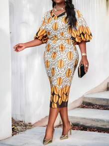 Fleurora 春夏 秋冬 优雅通勤 办公室 彩色针织 V 领 主教袖 紧身连衣裙 中长袖 大码连衣裙 优雅服装 优雅女装 女士夏季服装 女士度假服装 女士春季服装 女士春季连衣裙 女士夏季服装 波西米亚风 非洲女装 波西米亚风女装 春假服装 女士端庄服装 大码连衣裙 优雅大码夏季服装 大码夏季连衣裙 大码连衣裙 夏季 夏季连衣裙 夏季连衣裙 女装 夏季连衣裙 女士夏季服装 春季连衣裙 春季连衣裙 - 彩色 - 查看 7