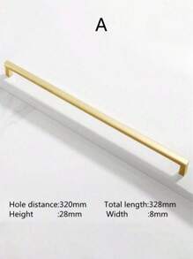 1pc Simple Quadrate Aluminum Alloy Black Brushed Furniture Cabinet Door Handles Drawer Knobs Glass Cabinet Wardrobe Door Pulls Furniture Handle Hardware - Multicolor - View 23