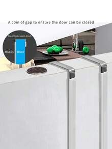 门上挂钩，门衣架挂钩，柔软橡胶表面可防止划痕，适用于浴室、客厅、厨房的重型门挂钩，可悬挂衣服、毛巾、帽子 - 彩色 - 查看 15