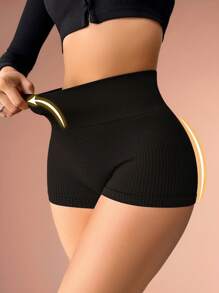 1 件女式无缝贴身高腰塑身内裤