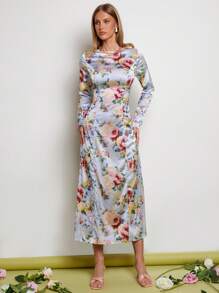 COSMINA Women Long Dress, Minimalist And Fashionable, Suitable For Summer,Tea Party Dress,Summer Dresses For Women - Multicolor - View 4