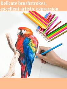 1 套铅笔（12/18/24/26/48 支）用于素描、涂鸦和绘画工具、办公和学校用品、艺术绘画、返校礼物 - 彩色 - 查看 8