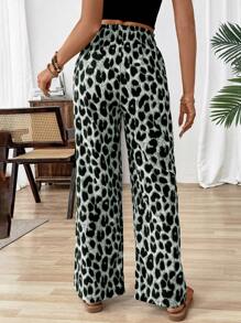 SHEIN PETITE Women's Minimalist Casual Pants, Suitable For Summer Fall Cloth For Women - Grey - View 2