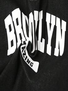 Tween Boy Casual Loose Korean Style Solid Color Letter Print Short Sleeve Polo Shirt With Drawstring Waist Shorts Set, Suitable For Spring/Summer Daily Wear, School, Travel And Sports