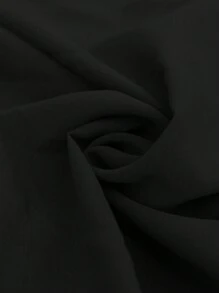 EMERY ROSE Kvinnors vår och sommar Boho-stil Semester Fritidsveckad midja samlad vriden rygg midja volang keps ärm A-linje midiklänning - Svart - Visa 8