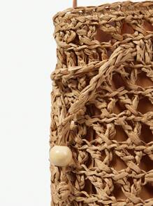 Maija 女士休闲手提包，简约时尚日常使用 - 米色 - 查看 6