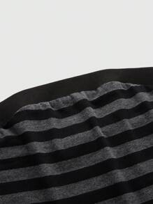 ROMWE Grunge Punk Striped Stretchy Casual Tube Top For Women - Multicolor - View 4