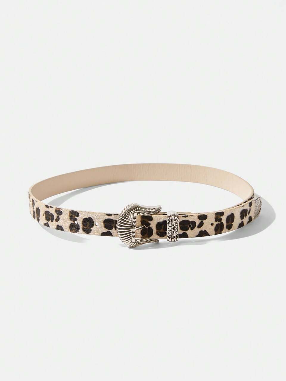 SHEIN Maija Women's Fashion Leopard Print Retro Pattern Waist Belt