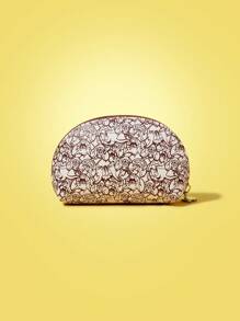 TOM & JERRY X SHEIN Cartoon Print Seashell Shaped Fashion Coin Purse