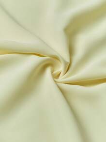 Écloséra Đầm suông cổ chữ V tay ngắn thắt eo thanh lịch cho nữ - Màu vàng - Xem 6