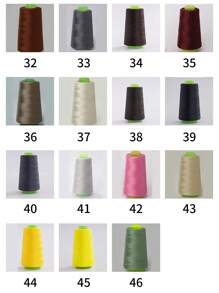1 件涤纶缝纫线，46 种颜色可选，3000 码/卷，家用缝纫线，适用于各种场景（包装和线轴颜色随机） - 彩色 - 查看 6