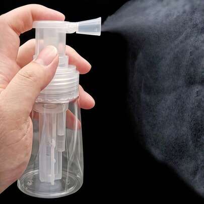 1 Stück Pudersprühflasche - Einstellbarer Pumpzerstäuber für Gewürze, Backpulver, Schminke, Tortendekoration, wiederverwendbar und leicht zu reinigen, Feinnebel-Sprühkopf, perfekt für Küche, Backen und kosmetische Anwendungen