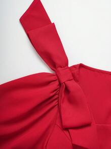 SHEIN Clasi 女士纯色方领泡泡袖优雅衬衫