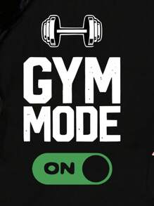 INAWLY 2 件套女士字母印花短袖上衣和短裤 - 黑色 - 查看 5