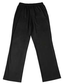 Manfinity Dauomo Men's Drawstring Waist Stripe Print Wide Leg Loose Casual Pants