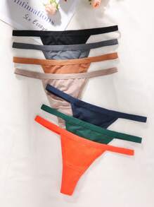 7pcs Seamless Sexy Underwear G-String Set - Multicolor - View 6