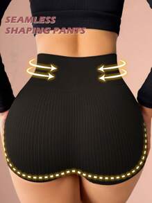 1 件女式无缝贴身高腰塑身内裤