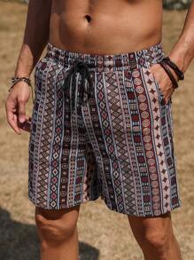 Manfinity Homme Men's Simple Fashion Summer Shorts - Multicolor - View 3