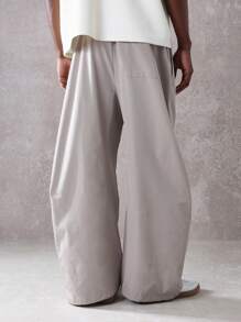 SUMWON 优质马蹄形套脚裤轻盈舒适阔腿休闲裤秋春宽松版型日常商务休闲办公室装