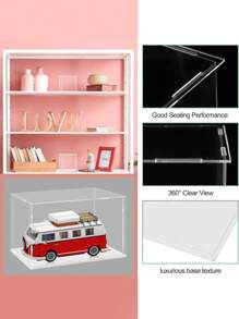 Display Case For Collectibles Assemble Clear Acrylic Box Alternative Glass Case For Display Action Figures Home Storage & Organizing Toys - Multicolor - View 10