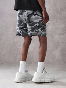 SUMWON Pantalones cortos cargo de camuflaje premium, estilo militar, tácticos, de combate, para verano, estilo urbano, con múltiples bolsillos, transpirables, para entrenamiento al aire libre, caminata y deporte