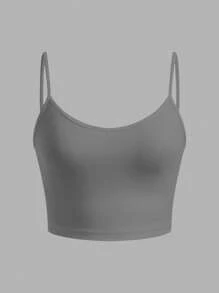 SHEIN EZwear 3 件套女士修身短款吊带背心，休闲夏装 - 彩色 - 查看 6