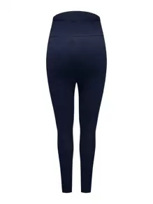 Modmama 2 Pcs Maternity Solid Elastic Waist Leggings, Autumn/Winter Tight Skinny Pants