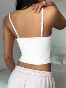 CovetEZ Camiseta de tirantes suave y cómoda de 95% algodón "Soy literalmente solo una chica", adecuada para primavera y verano - Blanco - Ver 2