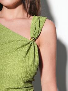 Maija Plus Size Women Casual Commuting Vacation Sleeveless Tank Top, St. Patty's Day - Green - View 6