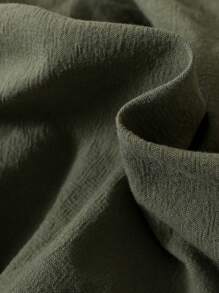 SHEIN Leap Crew 2 件套新生男婴可爱夏季绿色短袖衬衫和短裤套装，适合居家和户外穿着 - 彩色 - 查看 8