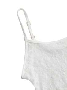 MISSGUIDED Rave Sheer Cami Top för sommar - Vitt - Visa 3