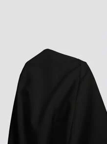 SHEIN MOD 大码休闲复古宫廷风雨伞印花长裙 女士优雅连衣裙 女士复古连衣裙 女士派对连衣裙 女士鸡尾酒会连衣裙 女士黑色连衣裙 女士长裙 50 年代连衣裙 女士长裙 女士黑色连衣裙 女士正式派对连衣裙 女士正式、毕业礼服、紧身胸衣连衣裙 - 黑色 - 查看 5