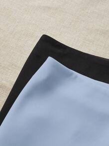 Comfortcana Two-Piece Set Mini Skirt With Lining, Anti-Exposure, Form-Fitting Bodycon Design - Multicolor - View 4