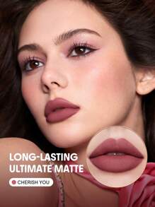SHEGLAM Dynamatte Boom Long-Lasting Matte Lipstick (Ember Rose Ver.)-Cherish You Valentines Gift Pink Lipstick Lightweight Color Non-Transfer Creamy-Matte Lip Makeup Graduation Birthday Holiday Summer Fall Autumn Y2K Fancy Fashion Women Makeup Cosmetic Party Beach Travel Camping Outdoors School Campus Trip Festivals Decor Gift Present Rose Girl Cosplay Best Color Charm Vibe