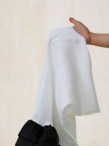 Glamine Spring/Summer Sleeveless Fitted Short Knitted Dress For Women - White - View 3