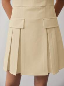MOTF STUDIO ROBE PLISSÉE SANS MANCHES - Jaune citron - Voir 6