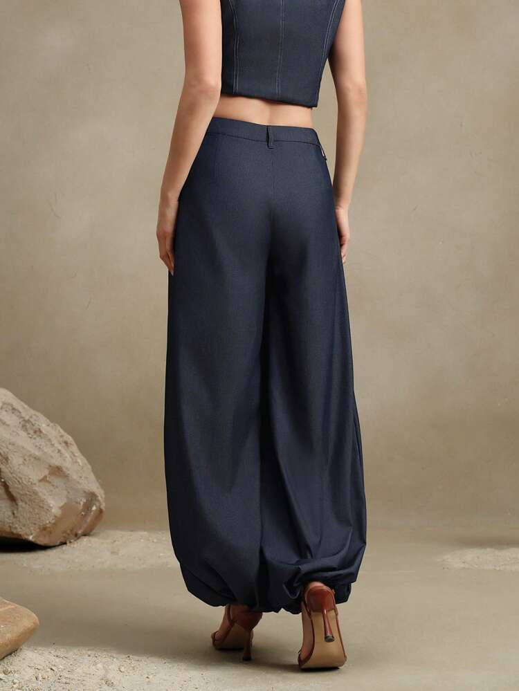 New Design Loose Casual Wide Leg Palazzo Pants, Lightweight And Elegant, Suitable For Business, Commute And Vacation For Women