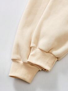 3pcs/Set Teen Boy Casual Loose Letter Print Round Neck Long Sleeve Sweatshirt, Autumn