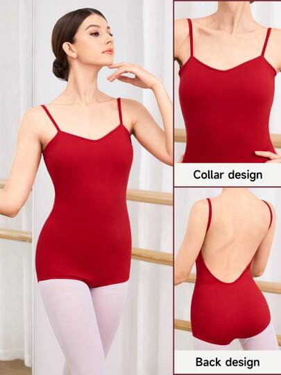 Dansine Solid Color Minimalist Fashionable Spaghetti Strap Summer Dance Wear Latin Dancewear  Ballet Tutus Ballroom Dance Dresses/Skirts Dancewear/Dance Costumes/Dance Dresses/Dance Skirts