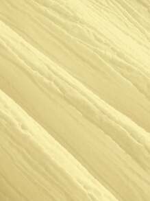 SHEIN VCAY Vacation Woven Patchwork Design Square Collar Short Sleeve A-Line Dress For Women Maxi Dress Usa Vest Set Bow Top,Butter Yellow,Summer Sets