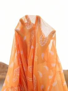 Aveloria Rosie Floral Print Chiffon Short Sleeve Mini Dress, Suitable For Valentines Day, Spring And Summer All Over Print For Spring Fall - Yellow - View 7