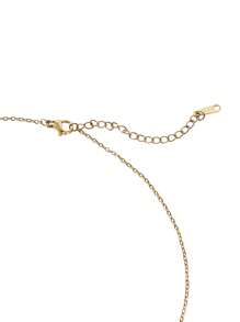 SHEIN Colliers en acier plaqué or pour adolescents avec pendentif fleur violette - Taille Unique - Voir 4