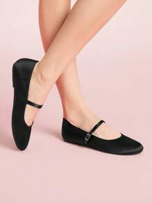 CUCCOO DOLLMOD Women's Black Cute Flat Casual Shoes Suitable For Middle School Students - Black - View 5