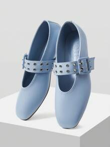 MOTF PREMIUM VINTAGE EYELET GROMMET FLATS, ALL SEASON, AUTUMN/WINTER
