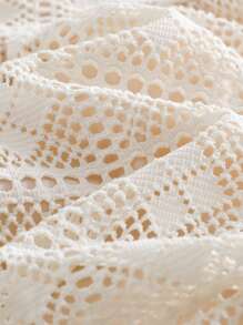 Cozy Pixies Baby Girl 3D Flower Decor Round Neck Sleeveless Waist Cinching Dress - Multicolor - View 9