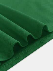 SHEIN Leap Crew 2 件装 Tween Boy 橄榄绿色字母印花 T 恤和慢跑裤套装 - 墨綠色 - 查看 7